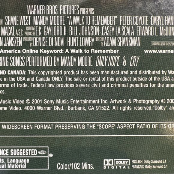 A Walk to Remember DVD 2002 - Picture 8 of 8